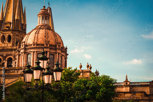 Schilderij op canvas Urban landscape of the city of Guadalajara Jalisco.
