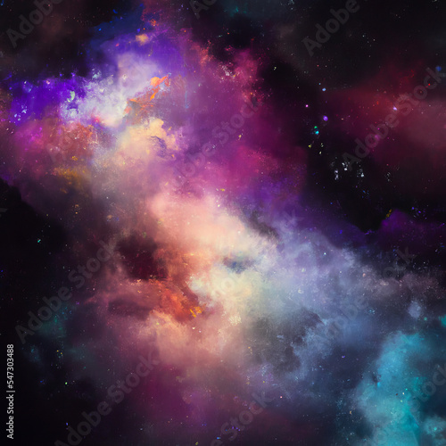 Shattered Heavens  Cloudy Nebula Background
