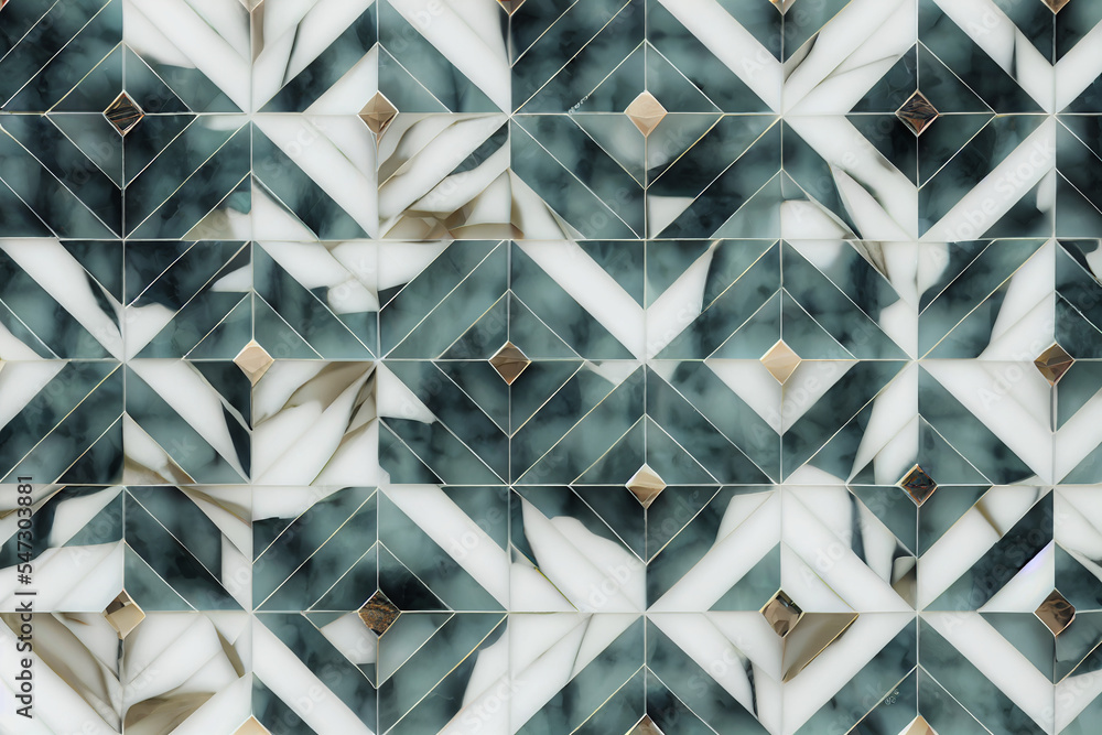 custom made wallpaper toronto digitalAbstract Geometric Marble Tile Background in Pastel Green and White Colors