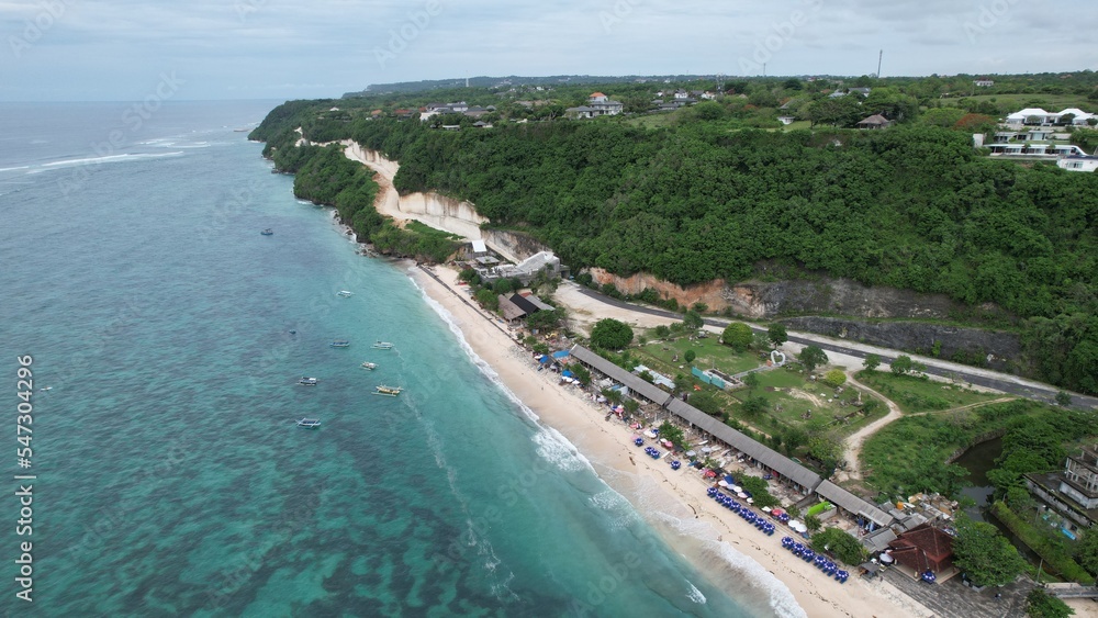 Bali, Indonesia - November 7, 2022: The Beaches and Cliffs of Southern Bali Indonesia