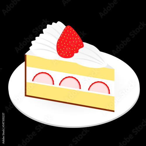 イチゴのスポンジケーキ
