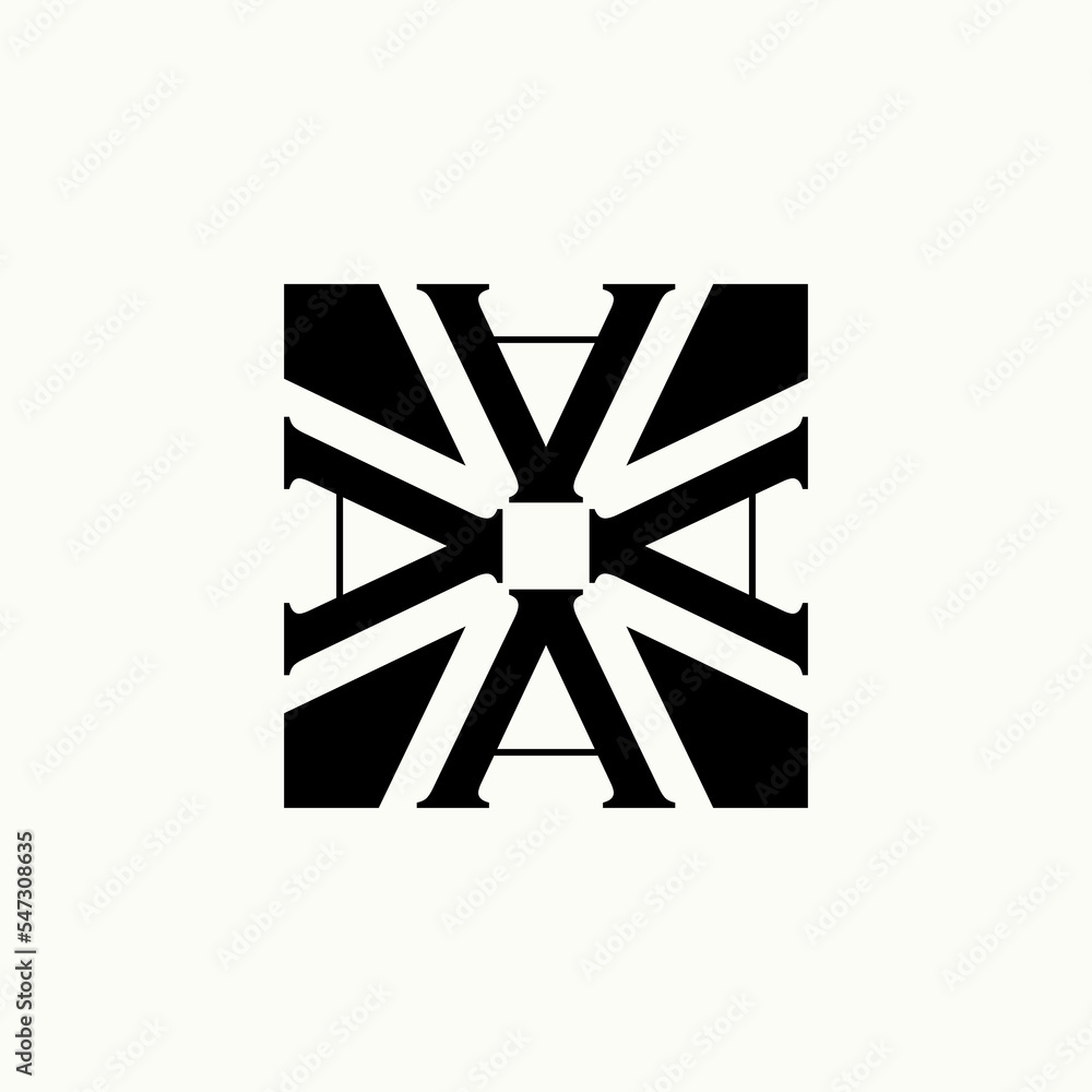 Simple and unique letter or word A sarif font on 4 position square sign image graphic icon logo design abstract concept vector stock. Can be used as symbol related to initial or motif interior Simple and unique letter or word A sarif font on 4 position square sign image graphic icon logo design abstract concept vector stock. Can be used as symbol related to initial or motif interior