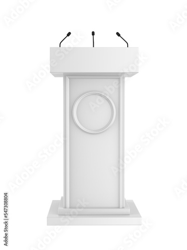 Konstfotografi Blank lectern template, 3d render illustration.