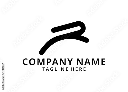 Premium line rabbit logo design. Abstract icon rabbit vector illustration