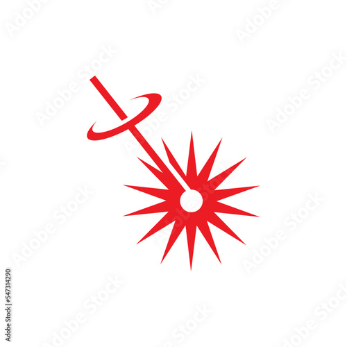 Laser die cutting logo design