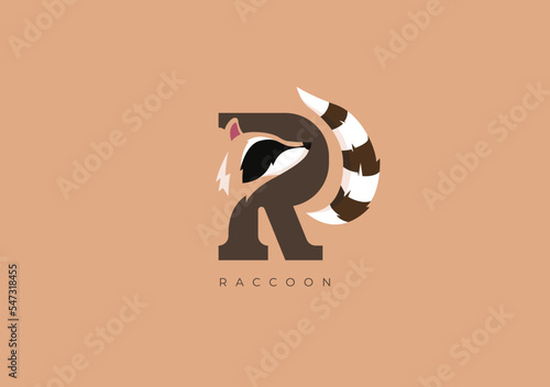RACCOON R MONOGRAM
