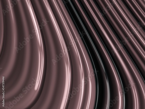Undulating abstract background in light chocolate color - milled surface shape. © Adam Bialek