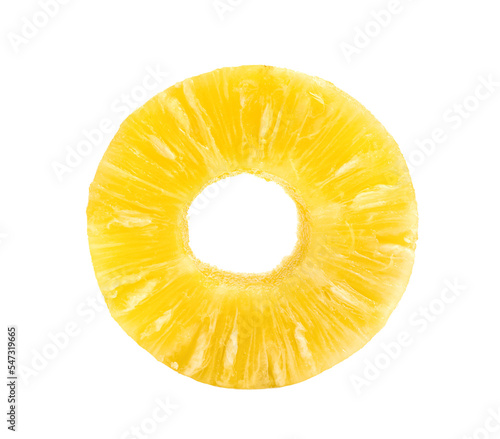 Sliced pineapple isolated on transparent png