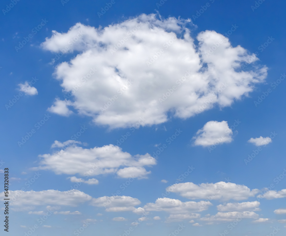 Beautiful blue sky with some clouds