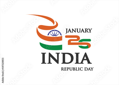 India Republic Day logo design template
