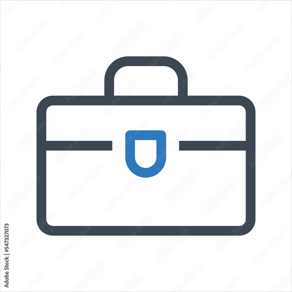 Office bag icon. Vector and glyph Office bag icon. Vector and glyph