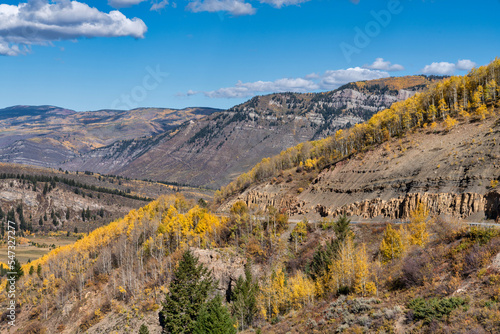 Autumn fall leaf colors in Colorado