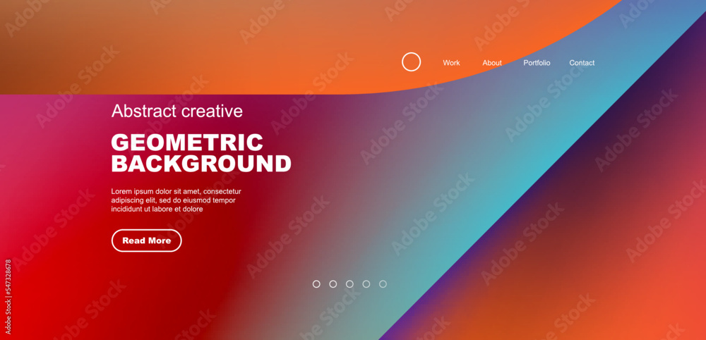 Liquid shapes with flowing gradient colors. Geometric circle round triangles. Vector illustration for wallpaper, banner, background, leaflet, catalog, cover, flyer Liquid shapes with flowing gradient colors. Geometric circle round triangles. Vector illustration for wallpaper, banner, background, leaflet, catalog, cover, flyer