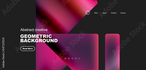 Fluid triangles minimal abstract background. Techno or business concept, pattern for wallpaper, banner, background, landing page