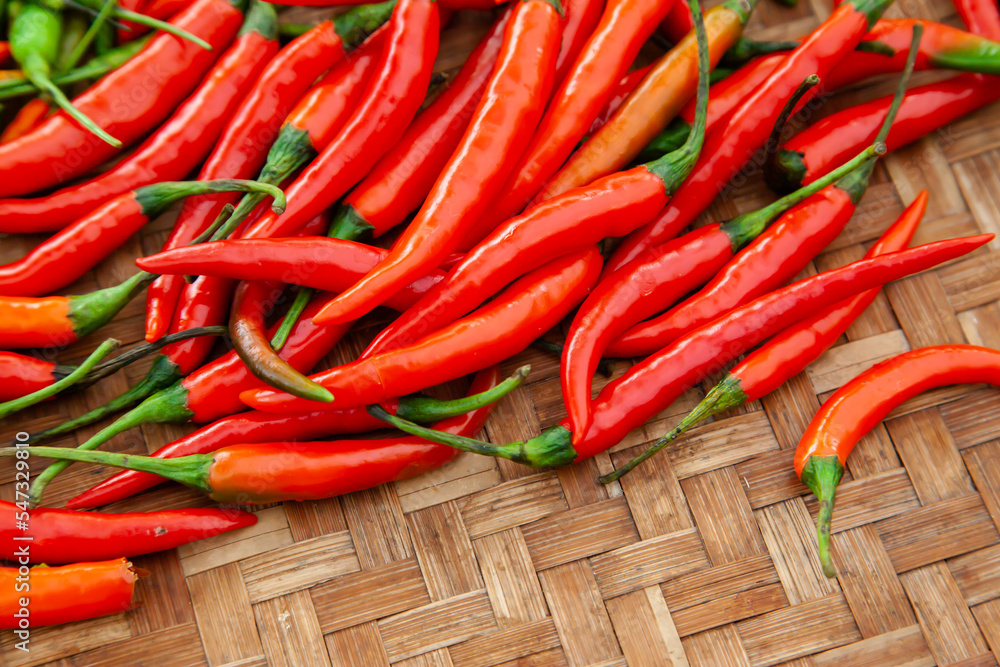 Fresh red chilli pepper for background