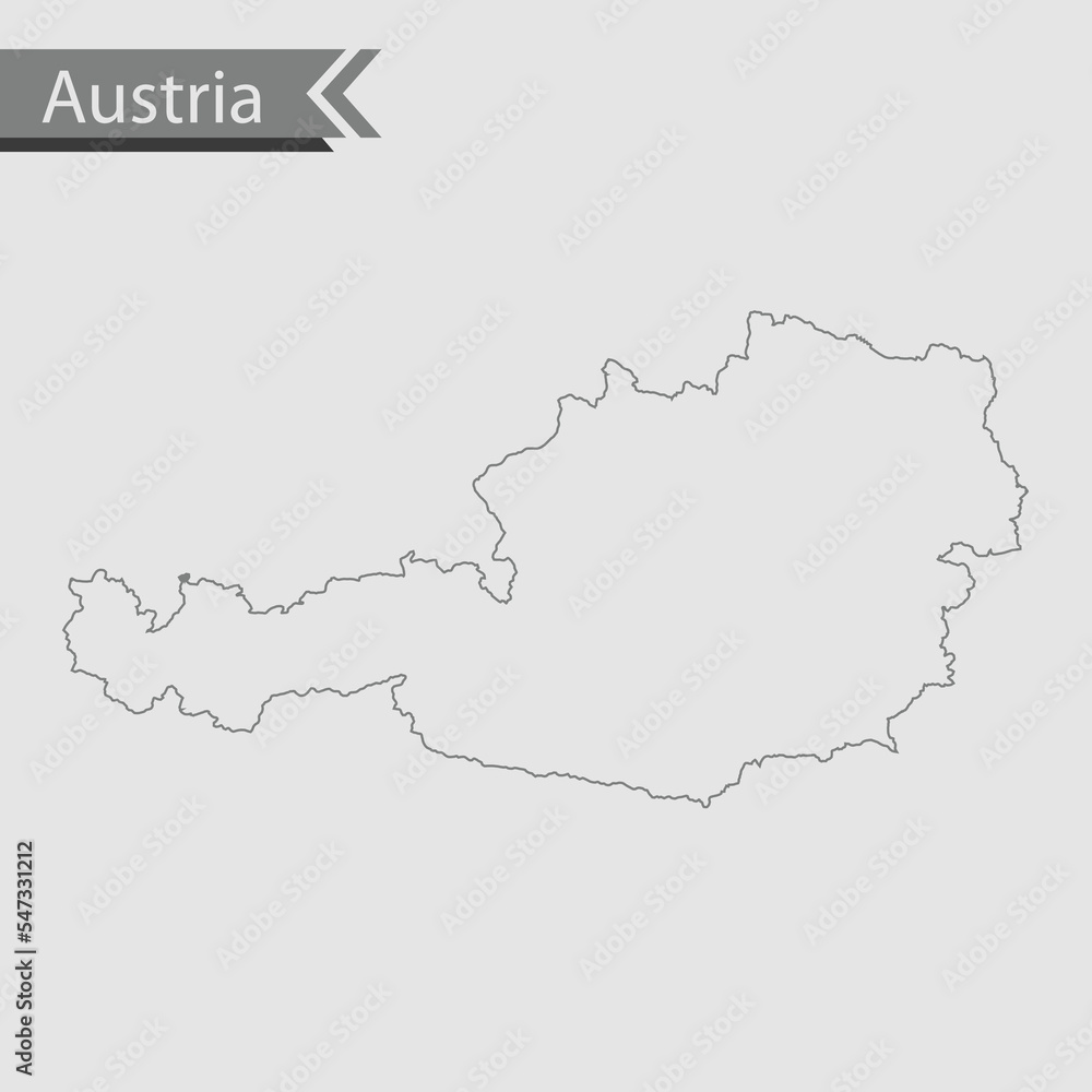 map of Austria