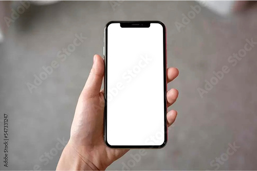 Mobile phone application processing screenshot mockup