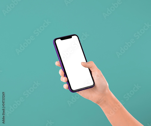 Hand Holding Phone App Presentation Mockup