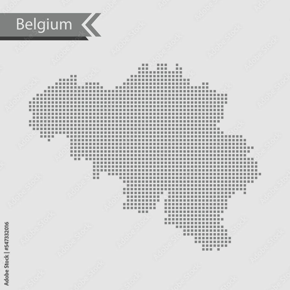 map of Belgium