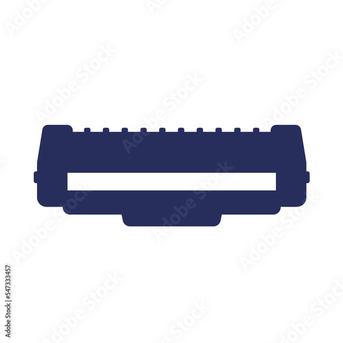 printer cartridge or toner icon on white