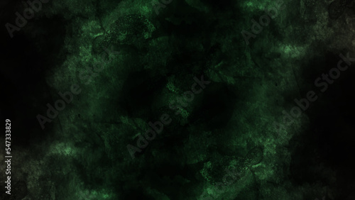 Dark abstract green stone concrete paper texture background. Watercolor deep green vintage background painting. Watercolor abstract dark spruce backdrop. Old elegant overlay. Grunge texture.