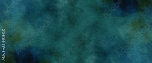 Abstract dark blue watercolor gradient paint grunge texture background. Blue background texture with old, distressed vintage texture. Watercolor painted grunge in elegant, faded banner design