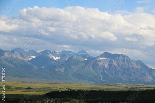 mountains and clouds, Waterton Lakes National Park, Alberta