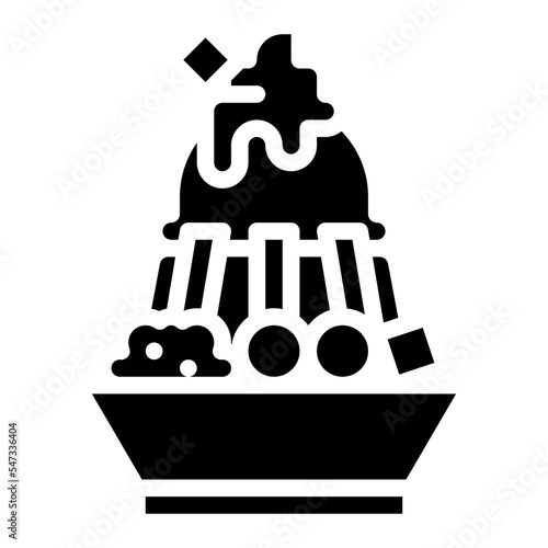 ice cream dessert bingsu matcha icon