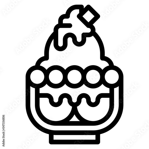 ice cream dessert sunday matcha icon