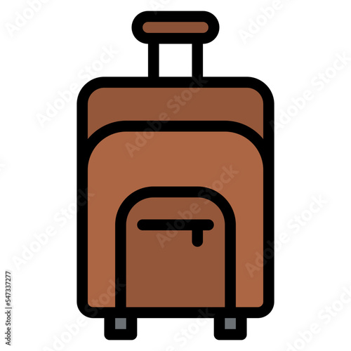 luggage travel vacation holiday icon