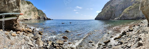 Ischia - Panoramica della Baia di Sorgeto dalla spiaggia photo