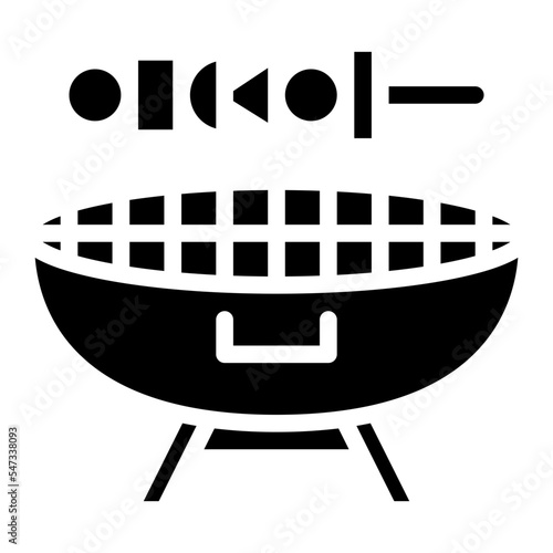 bbq grilled barbecue food icon