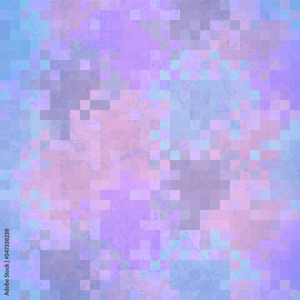 Pixel Background With Grunge. Pastel Color Abstract Background With Squares Pixel Background With Grunge. Pastel Color Abstract Background With Squares