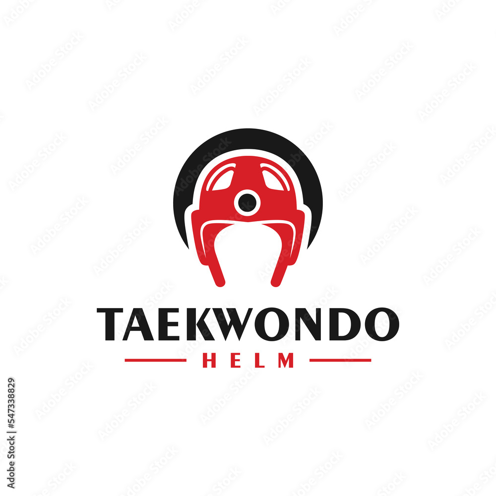 taekwondo helmet vector illustration logo taekwondo helmet vector illustration logo