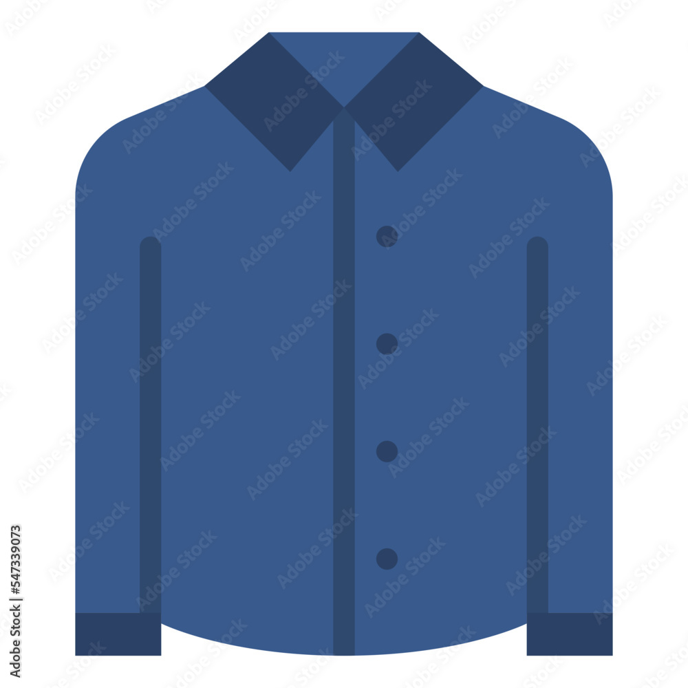 shirt long fashion cloth men icon shirt long fashion cloth men icon