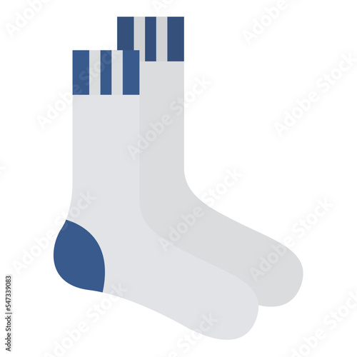 sock fashion cloth wear icon