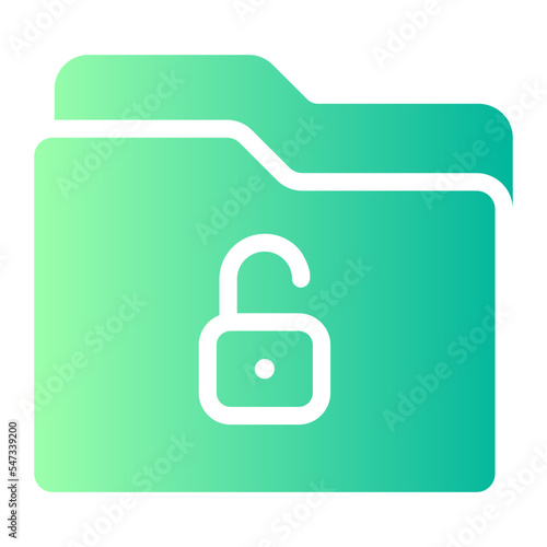 unlock gradient icon
