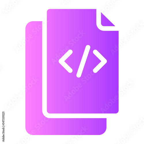 coding gradient icon