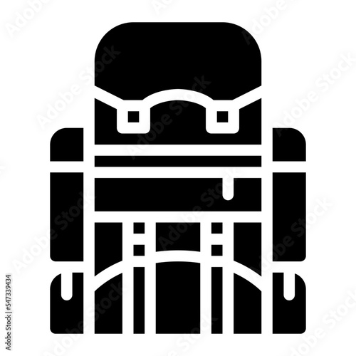 backpacker fashion bag men icon