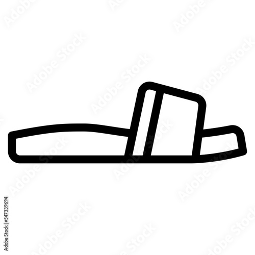 slippers fashion wear shoes icon