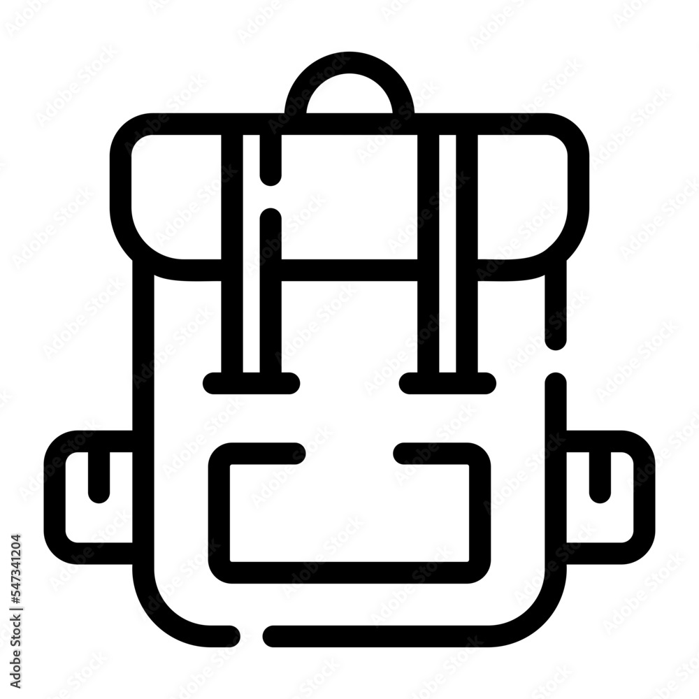 backpack line icon backpack line icon