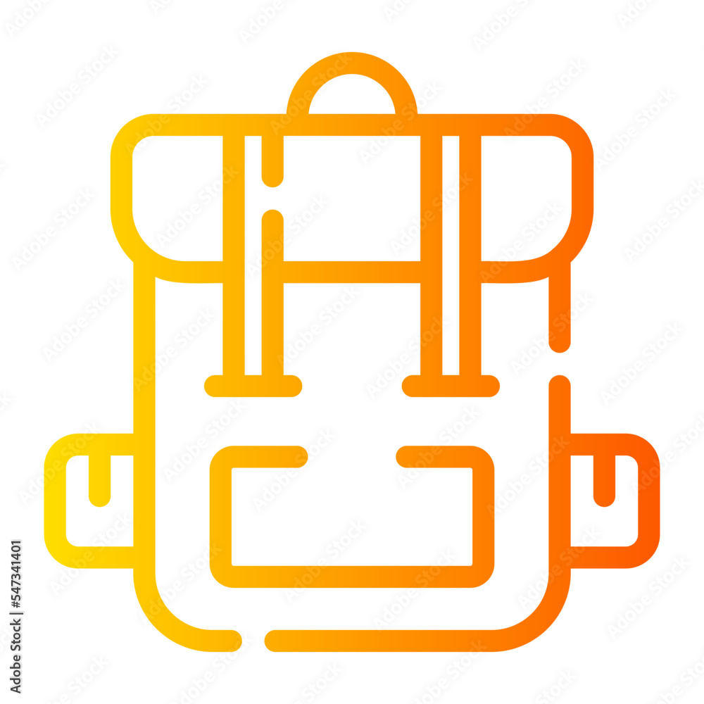 backpack gradient icon backpack gradient icon