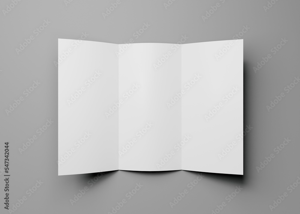 Trifold brochure or invitation mockup Trifold brochure or invitation mockup