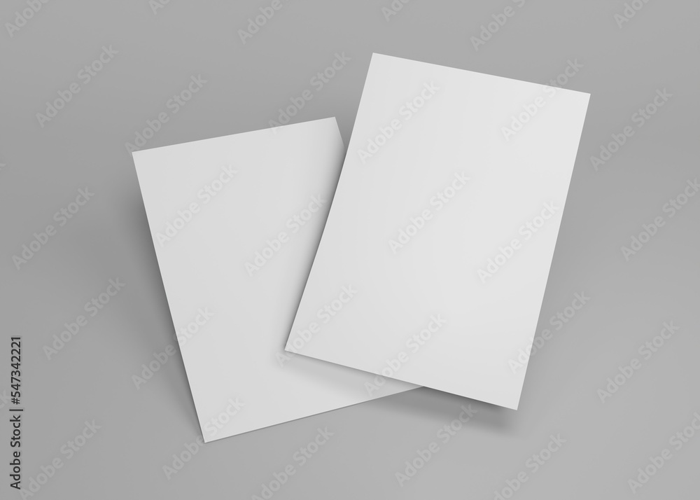 Flyer and letterhead mockup Flyer and letterhead mockup