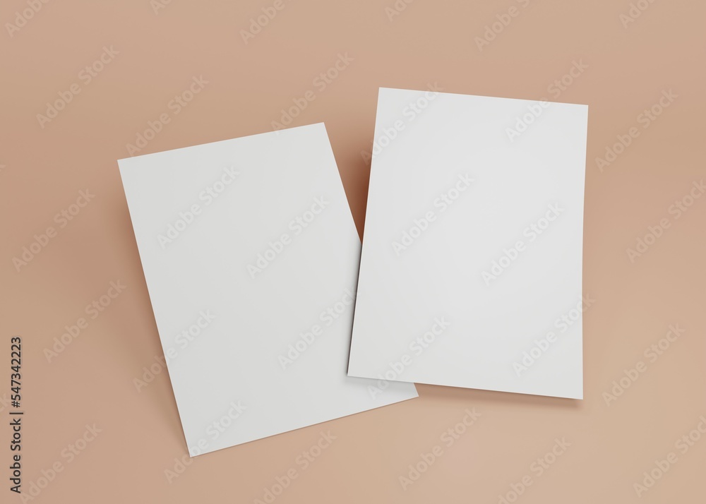 Flyer and letterhead mockup Flyer and letterhead mockup