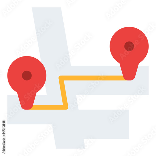distance places map location icon