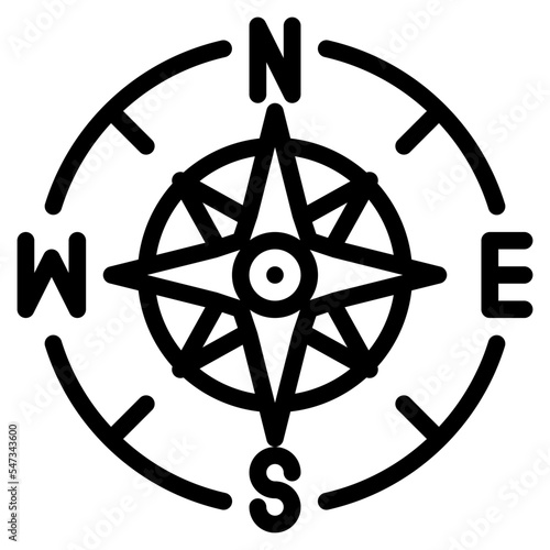 direction north west east south icon