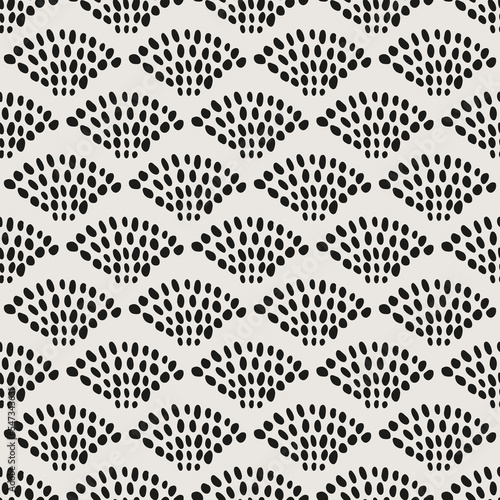 Obraz na płótnie Essential geometric seamless vector pattern. Neutral geometry useful repeating pattern for packaging and backgrounds. w salonie