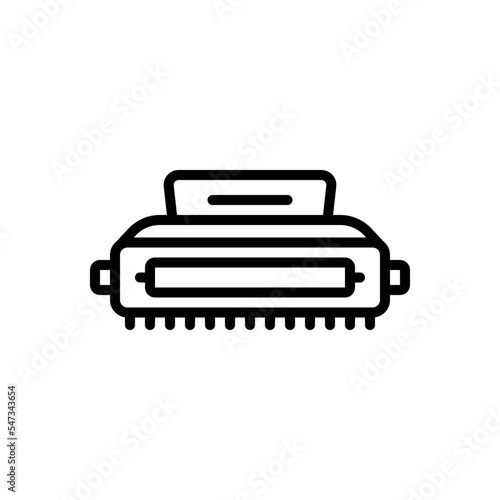 Black line icon for cartridges