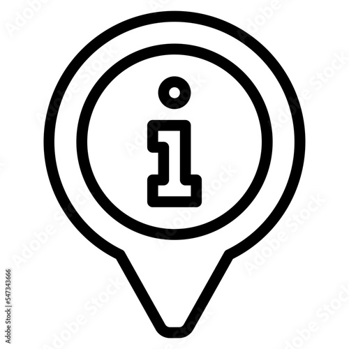 pin infomation location map icon